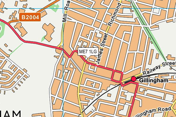ME7 1LG map - OS VectorMap District (Ordnance Survey) ME7 1LG map - OS VectorMap District (Ordnance Survey)