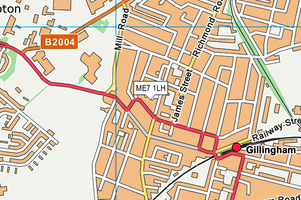 ME7 1LH map - OS VectorMap District (Ordnance Survey) ME7 1LH map - OS VectorMap District (Ordnance Survey)