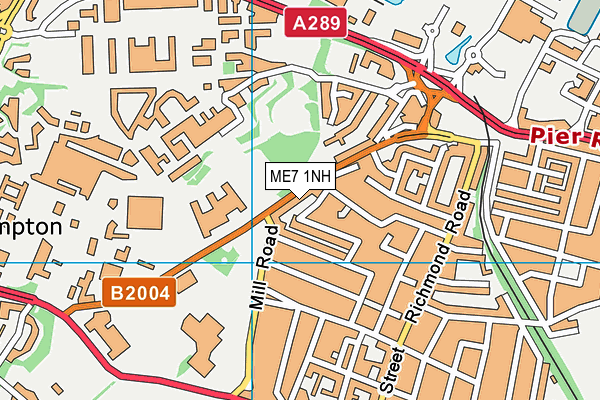 ME7 1NH map - OS VectorMap District (Ordnance Survey) ME7 1NH map - OS VectorMap District (Ordnance Survey)