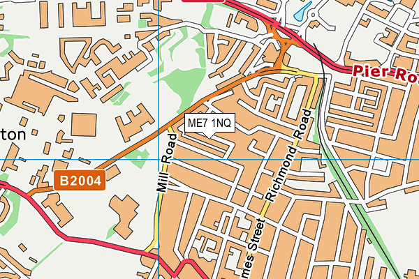 ME7 1NQ map - OS VectorMap District (Ordnance Survey) ME7 1NQ map - OS VectorMap District (Ordnance Survey)