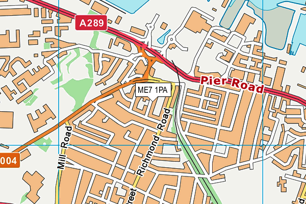 ME7 1PA map - OS VectorMap District (Ordnance Survey) ME7 1PA map - OS VectorMap District (Ordnance Survey)