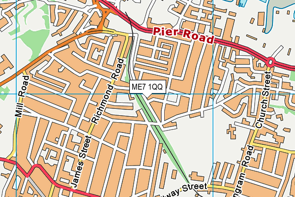 ME7 1QQ map - OS VectorMap District (Ordnance Survey) ME7 1QQ map - OS VectorMap District (Ordnance Survey)