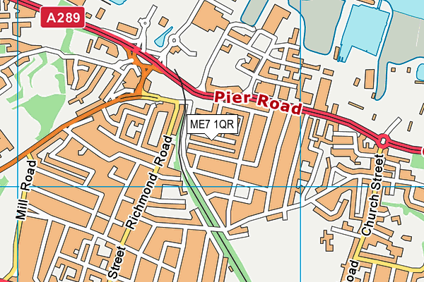 ME7 1QR map - OS VectorMap District (Ordnance Survey) ME7 1QR map - OS VectorMap District (Ordnance Survey)