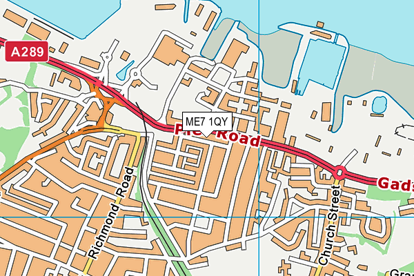 ME7 1QY map - OS VectorMap District (Ordnance Survey)