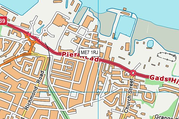 ME7 1RJ map - OS VectorMap District (Ordnance Survey) ME7 1RJ map - OS VectorMap District (Ordnance Survey)