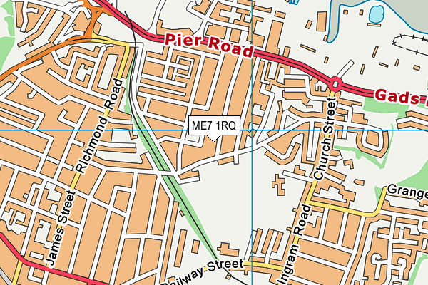 ME7 1RQ map - OS VectorMap District (Ordnance Survey)