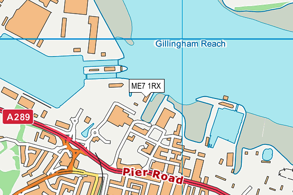 ME7 1RX map - OS VectorMap District (Ordnance Survey)