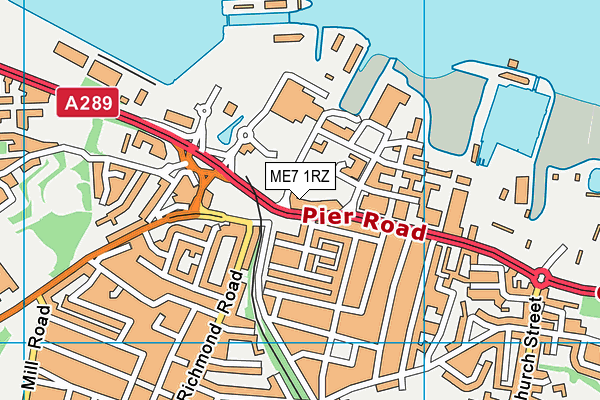 ME7 1RZ map - OS VectorMap District (Ordnance Survey) ME7 1RZ map - OS VectorMap District (Ordnance Survey)