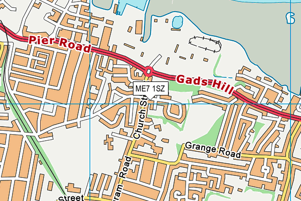 ME7 1SZ map - OS VectorMap District (Ordnance Survey) ME7 1SZ map - OS VectorMap District (Ordnance Survey)