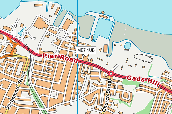 ME7 1UB map - OS VectorMap District (Ordnance Survey) ME7 1UB map - OS VectorMap District (Ordnance Survey)