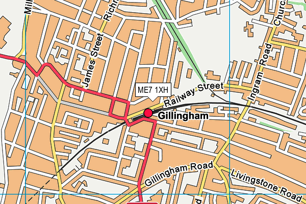 ME7 1XH map - OS VectorMap District (Ordnance Survey) ME7 1XH map - OS VectorMap District (Ordnance Survey)