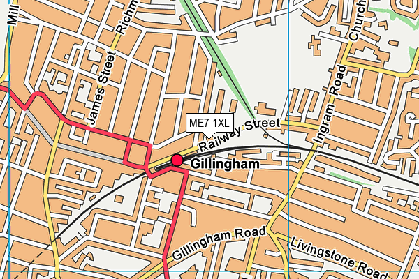 ME7 1XL map - OS VectorMap District (Ordnance Survey) ME7 1XL map - OS VectorMap District (Ordnance Survey)