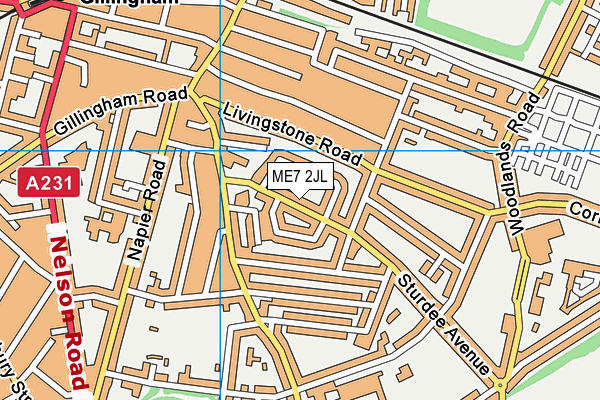 ME7 2JL map - OS VectorMap District (Ordnance Survey) ME7 2JL map - OS VectorMap District (Ordnance Survey)