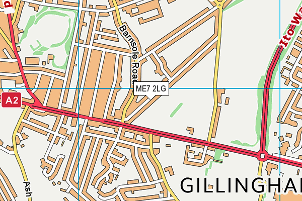 ME7 2LG map - OS VectorMap District (Ordnance Survey)