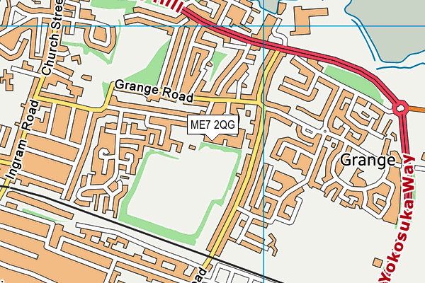 ME7 2QG map - OS VectorMap District (Ordnance Survey) ME7 2QG map - OS VectorMap District (Ordnance Survey)