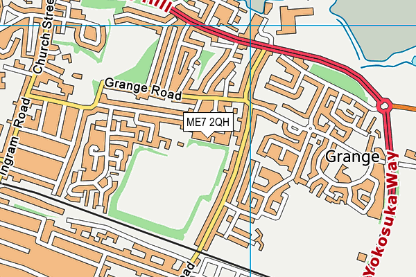 ME7 2QH map - OS VectorMap District (Ordnance Survey) ME7 2QH map - OS VectorMap District (Ordnance Survey)