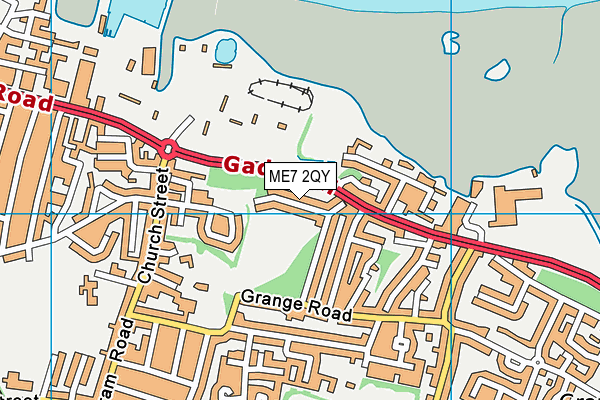 ME7 2QY map - OS VectorMap District (Ordnance Survey) ME7 2QY map - OS VectorMap District (Ordnance Survey)