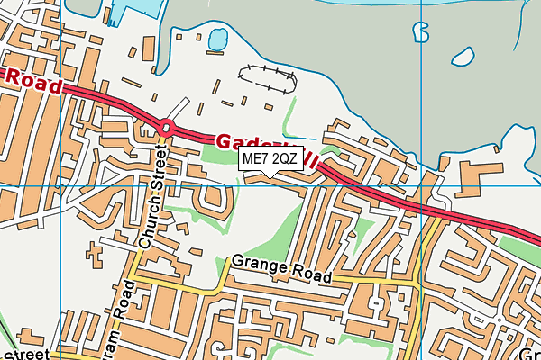 ME7 2QZ map - OS VectorMap District (Ordnance Survey) ME7 2QZ map - OS VectorMap District (Ordnance Survey)