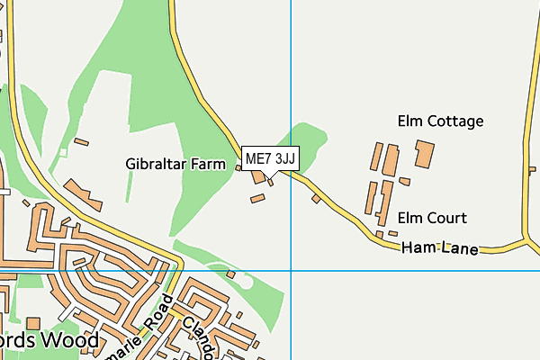 ME7 3JJ map - OS VectorMap District (Ordnance Survey) ME7 3JJ map - OS VectorMap District (Ordnance Survey)