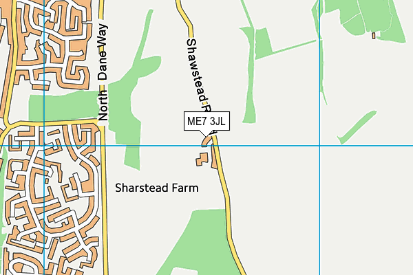 ME7 3JL map - OS VectorMap District (Ordnance Survey) ME7 3JL map - OS VectorMap District (Ordnance Survey)