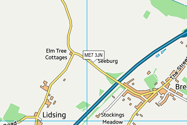 ME7 3JN map - OS VectorMap District (Ordnance Survey) ME7 3JN map - OS VectorMap District (Ordnance Survey)