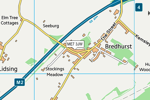 ME7 3JW map - OS VectorMap District (Ordnance Survey) ME7 3JW map - OS VectorMap District (Ordnance Survey)