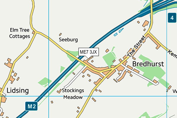 ME7 3JX map - OS VectorMap District (Ordnance Survey) ME7 3JX map - OS VectorMap District (Ordnance Survey)