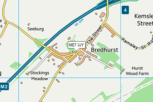 ME7 3JY map - OS VectorMap District (Ordnance Survey) ME7 3JY map - OS VectorMap District (Ordnance Survey)