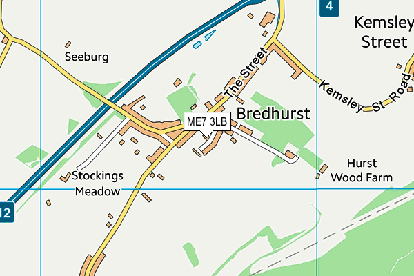 ME7 3LB map - OS VectorMap District (Ordnance Survey) ME7 3LB map - OS VectorMap District (Ordnance Survey)