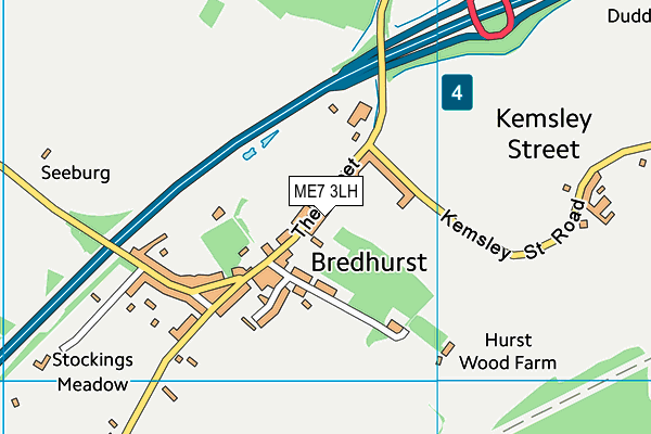 ME7 3LH map - OS VectorMap District (Ordnance Survey) ME7 3LH map - OS VectorMap District (Ordnance Survey)