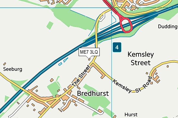 ME7 3LQ map - OS VectorMap District (Ordnance Survey) ME7 3LQ map - OS VectorMap District (Ordnance Survey)