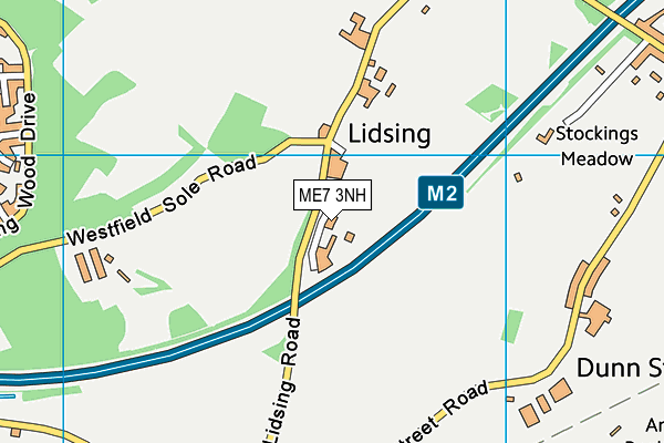 ME7 3NH map - OS VectorMap District (Ordnance Survey)