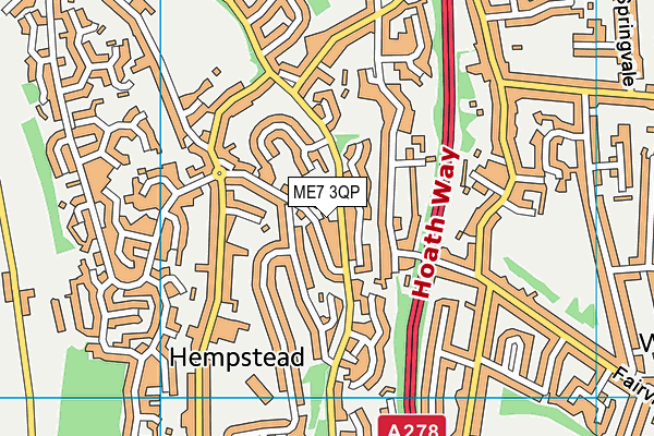 ME7 3QP map - OS VectorMap District (Ordnance Survey) ME7 3QP map - OS VectorMap District (Ordnance Survey)