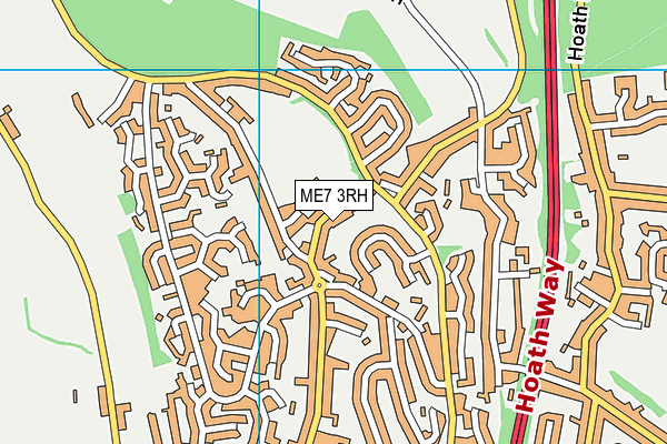 ME7 3RH map - OS VectorMap District (Ordnance Survey) ME7 3RH map - OS VectorMap District (Ordnance Survey)