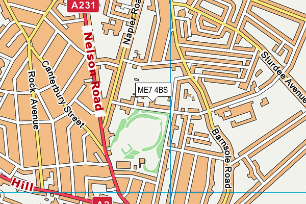 ME7 4BS map - OS VectorMap District (Ordnance Survey) ME7 4BS map - OS VectorMap District (Ordnance Survey)