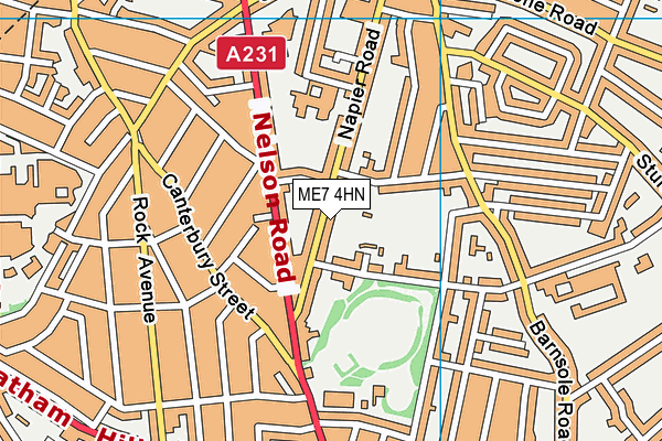 ME7 4HN map - OS VectorMap District (Ordnance Survey) ME7 4HN map - OS VectorMap District (Ordnance Survey)