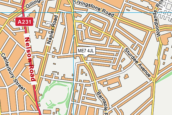ME7 4JL map - OS VectorMap District (Ordnance Survey) ME7 4JL map - OS VectorMap District (Ordnance Survey)