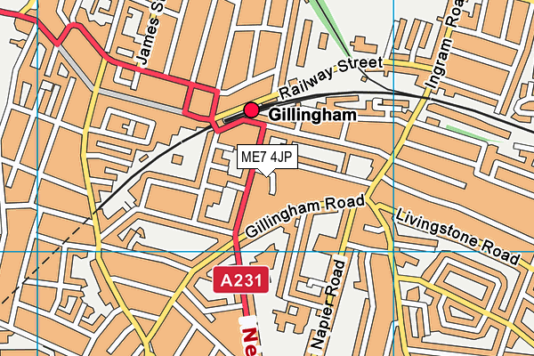 ME7 4JP map - OS VectorMap District (Ordnance Survey) ME7 4JP map - OS VectorMap District (Ordnance Survey)