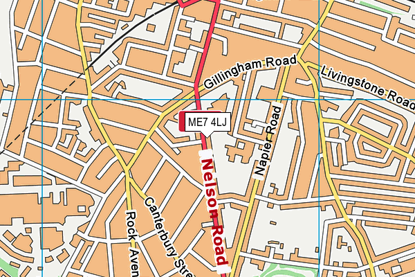 ME7 4LJ map - OS VectorMap District (Ordnance Survey) ME7 4LJ map - OS VectorMap District (Ordnance Survey)
