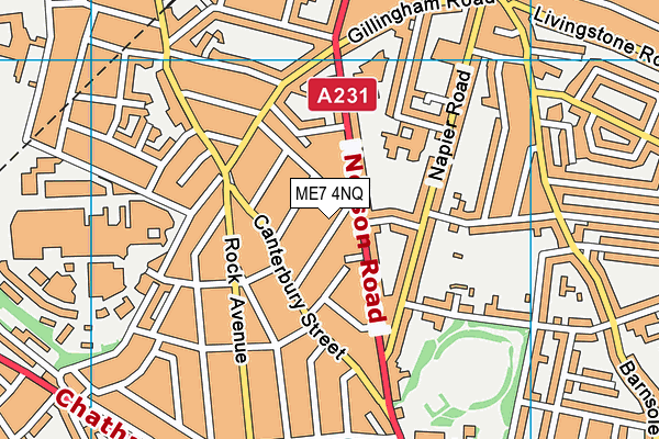 ME7 4NQ map - OS VectorMap District (Ordnance Survey) ME7 4NQ map - OS VectorMap District (Ordnance Survey)