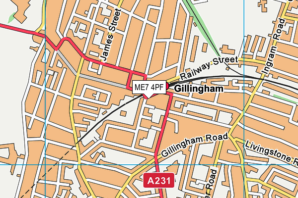 ME7 4PF map - OS VectorMap District (Ordnance Survey) ME7 4PF map - OS VectorMap District (Ordnance Survey)