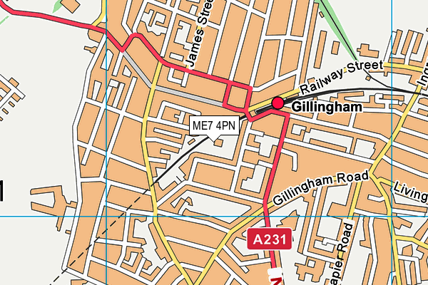 ME7 4PN map - OS VectorMap District (Ordnance Survey) ME7 4PN map - OS VectorMap District (Ordnance Survey)