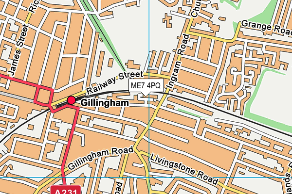 ME7 4PQ map - OS VectorMap District (Ordnance Survey) ME7 4PQ map - OS VectorMap District (Ordnance Survey)