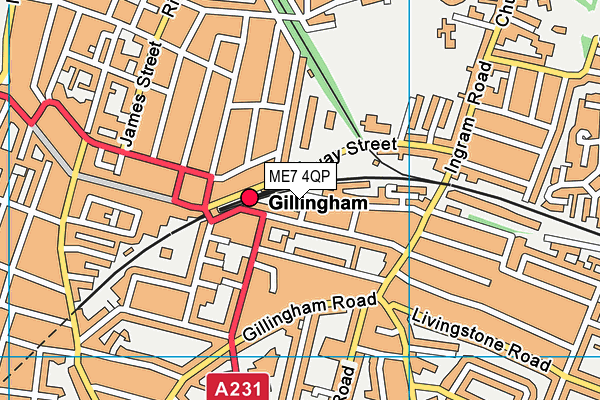 ME7 4QP map - OS VectorMap District (Ordnance Survey) ME7 4QP map - OS VectorMap District (Ordnance Survey)