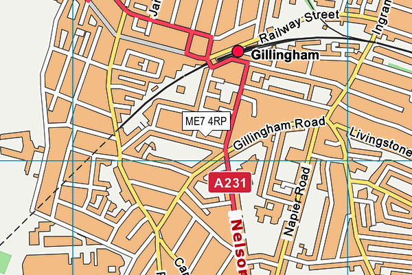 ME7 4RP map - OS VectorMap District (Ordnance Survey) ME7 4RP map - OS VectorMap District (Ordnance Survey)