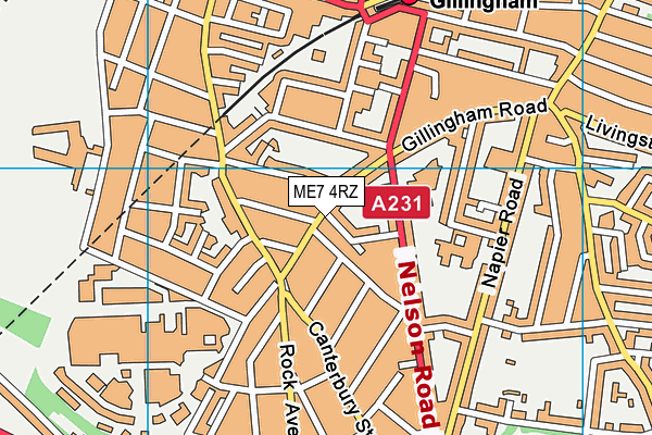 ME7 4RZ map - OS VectorMap District (Ordnance Survey) ME7 4RZ map - OS VectorMap District (Ordnance Survey)