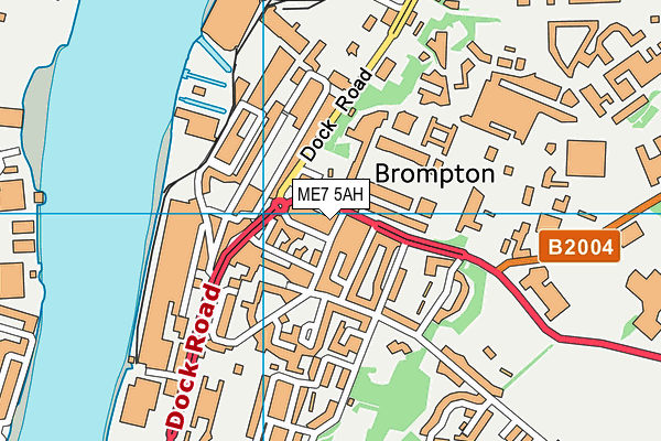 ME7 5AH map - OS VectorMap District (Ordnance Survey)