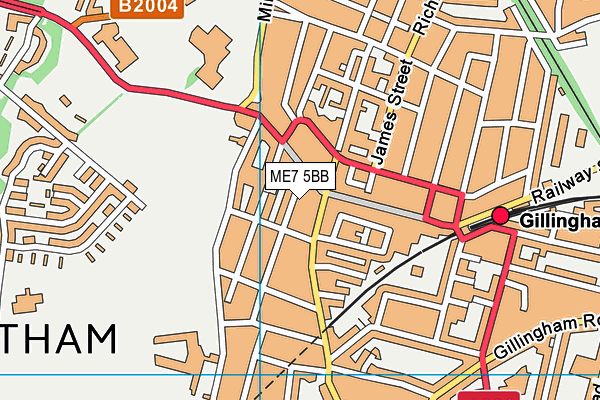 ME7 5BB map - OS VectorMap District (Ordnance Survey) ME7 5BB map - OS VectorMap District (Ordnance Survey)