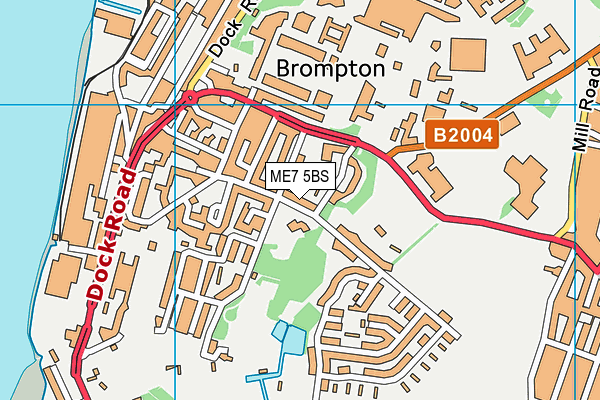 ME7 5BS map - OS VectorMap District (Ordnance Survey) ME7 5BS map - OS VectorMap District (Ordnance Survey)
