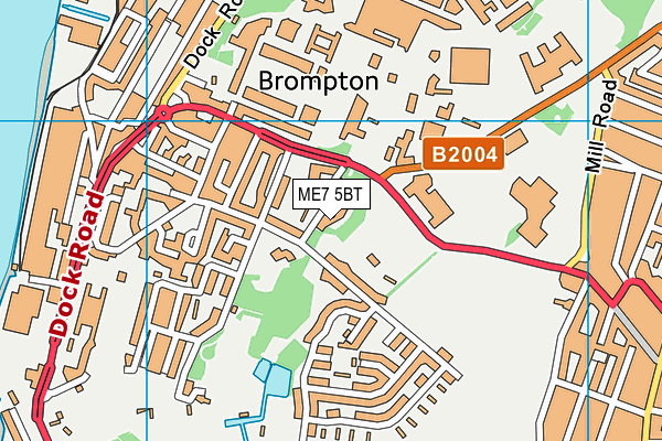 ME7 5BT map - OS VectorMap District (Ordnance Survey) ME7 5BT map - OS VectorMap District (Ordnance Survey)